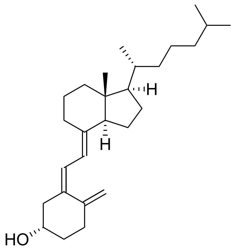  ویتامین د3CAS Number67-97-0SynonymsCholecalciferolFormulaC27H44Oوزن مولکولی: 384.65ظاهر (رنگ): سفیدفرم: کریستال یا پودر یا پودر کریستالی   