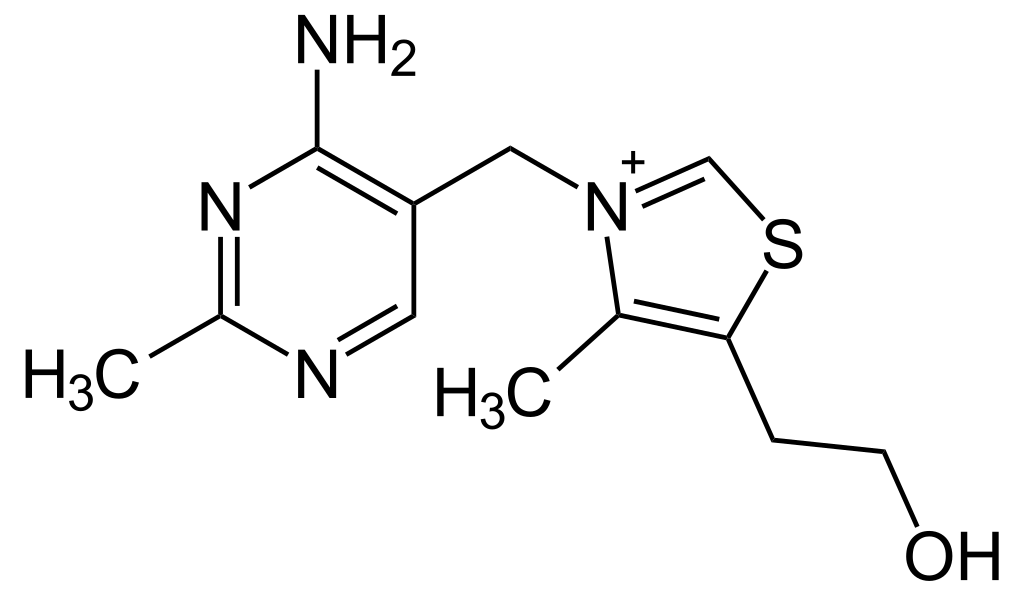 Vitamin B1 شماره CAS: 67-03-8فرمول مولکولی: C12H17ClN4OS • HClوزن مولکولی: 337.28ظاهر (رنگ): سفید تا زرد کم رنگفرم: کریستال یا پودر یا پودر کریستالی  
