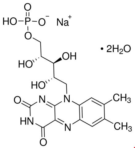 ریبوفلاوین5 فسفات سدیم 4-17-6184 Riboflavin-5'-phosphate sodium salt dihydrate