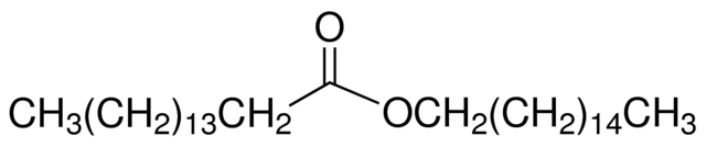 ستیل پالمیتاتCetyl palmitateCAS Number540-10-3فرمول C32H62O2 وزن فرمول 480.85 نقطه ذوب 55-56 درجه ذخیره سازی و حساسیت سرد نگه دارید. حلالیت محلول در استون داغجرم مولی 480.862 گرم • مول − 1ظاهر موم بی رنگمترادفهگزادسیل هگزادکانواتاستر پالمیتیل اسید پالمیتیکهگزادسیل استر اسید پالمیتیکاستیل استر پالمیتیک اسیدپالمیتل پالمیتات 
