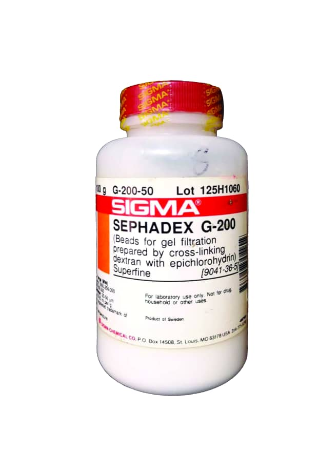  نام محصولSephadex® G-200نام تجاری محصولسیگماشماره CAS9041-36-5وزن مولکولیتستمشخصاتظاهر سفید پودر-------------------------------------------Product NameSephadex® G-200Product BrandSigmaCAS Number9041-36-5Molecular WeightTESTSPECIFICATIONAPPEARANCE	WHITE POWDER 