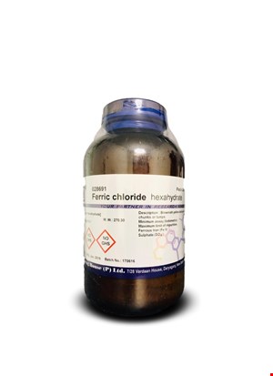 آهن  ( ||| ) کلرید 6 آبه (1-77-10025)FERRIC CHLORIDE HEXAHYDRATE