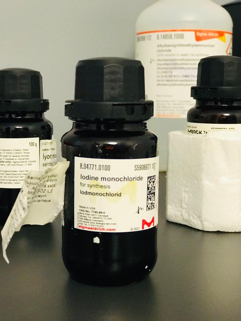  ید مونو کلراید ( یدین مونو کلراید )Iodine monochloride 100g 804771محصول مرک آلمان  
